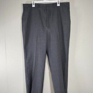 Vintage Haggar Imperial Wool Blend Dress Pants Men's 40 x 30 Gray USA VTG
